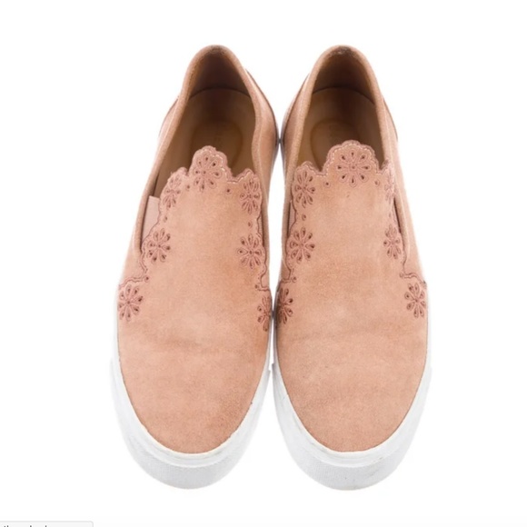 See by Chloé Suede Embroidered Slip-On Sneakers 11 - Picture 3 of 7